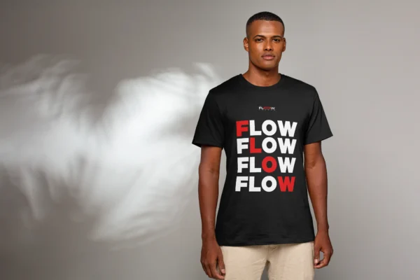 man-wearing-black-flow-tshirt